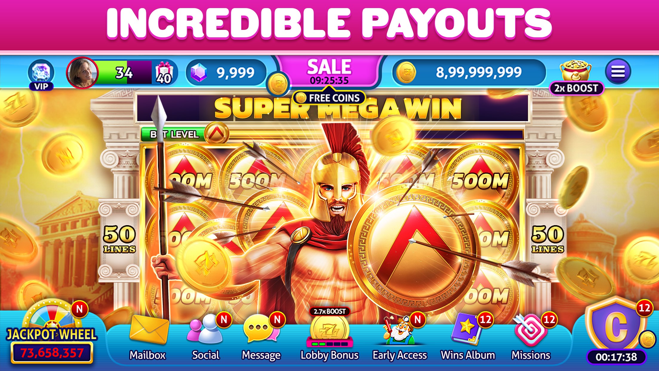 Jackpot Madness Slots - Casino Games
