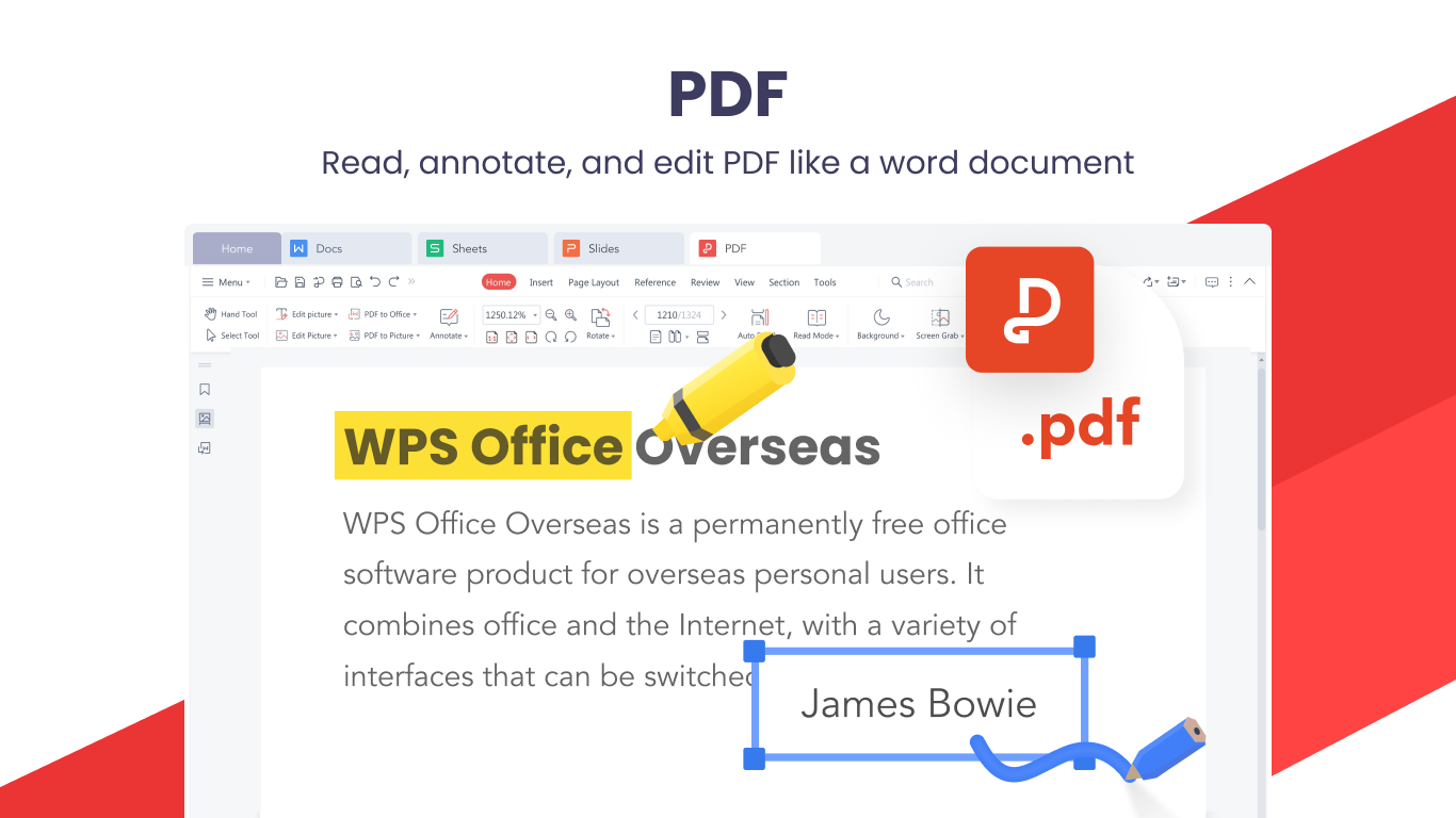 WPS Office Suite - PDF, Docs, Spreadsheet, Slide View & Edit