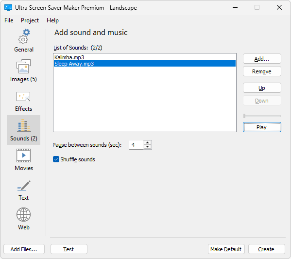 Ultra Screen Saver Maker