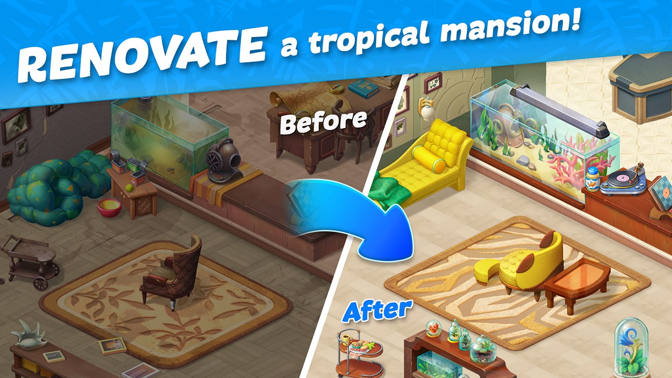 Hawaii Match-3 Mania: Home Renovation by G5 Games