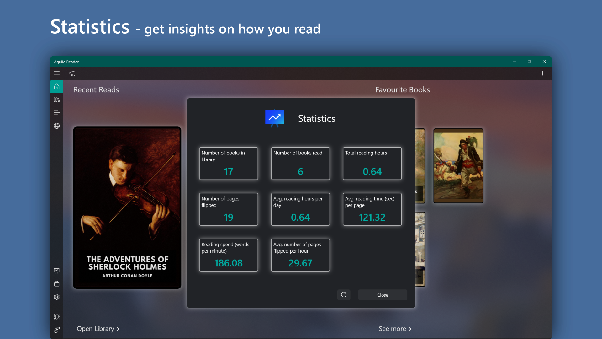 Aquile Reader - Epub Pdf - Modern ebook reader