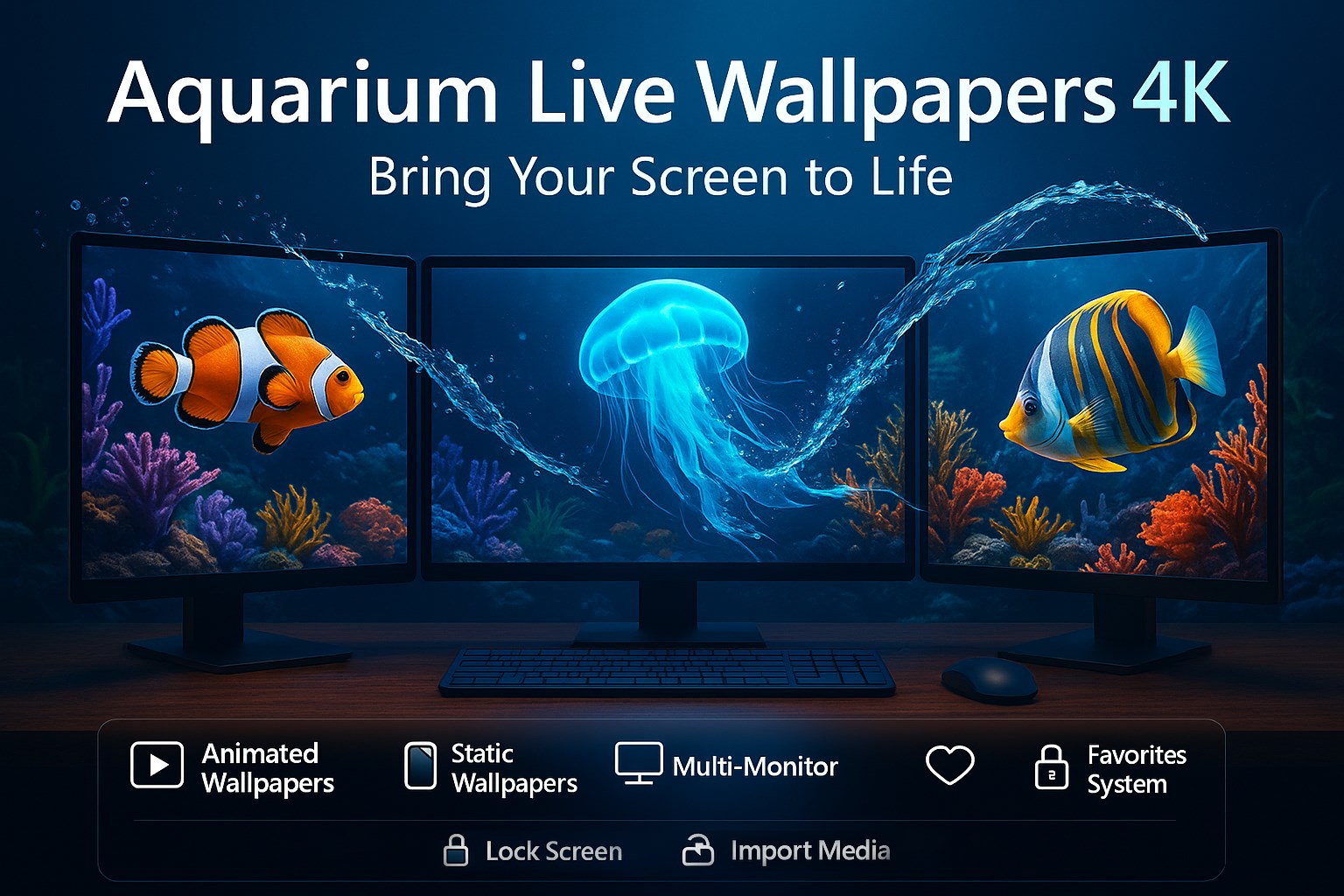 Aquarium Live Wallpapers 4K — Desktop & Lock Screen