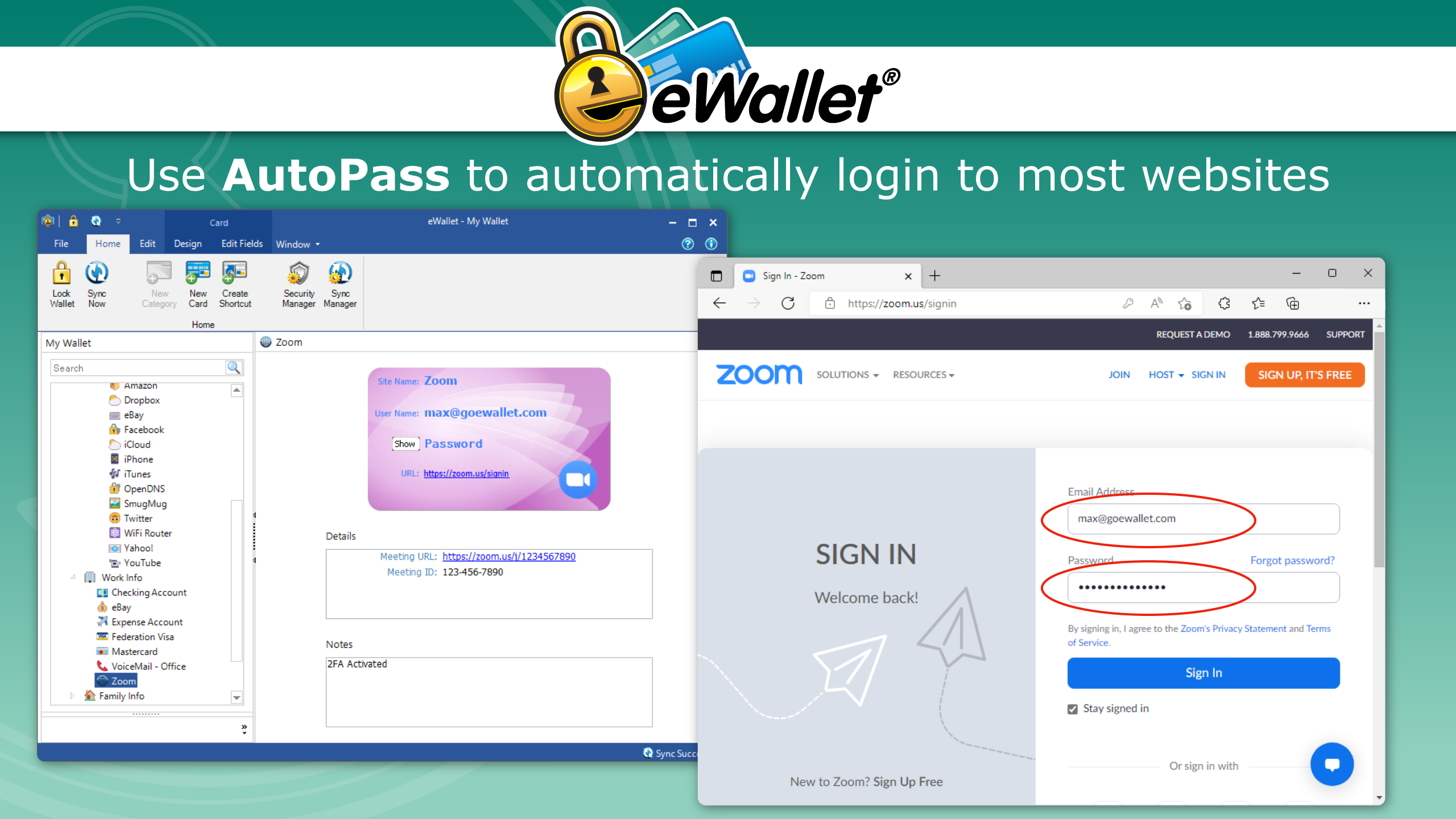 eWallet for Windows