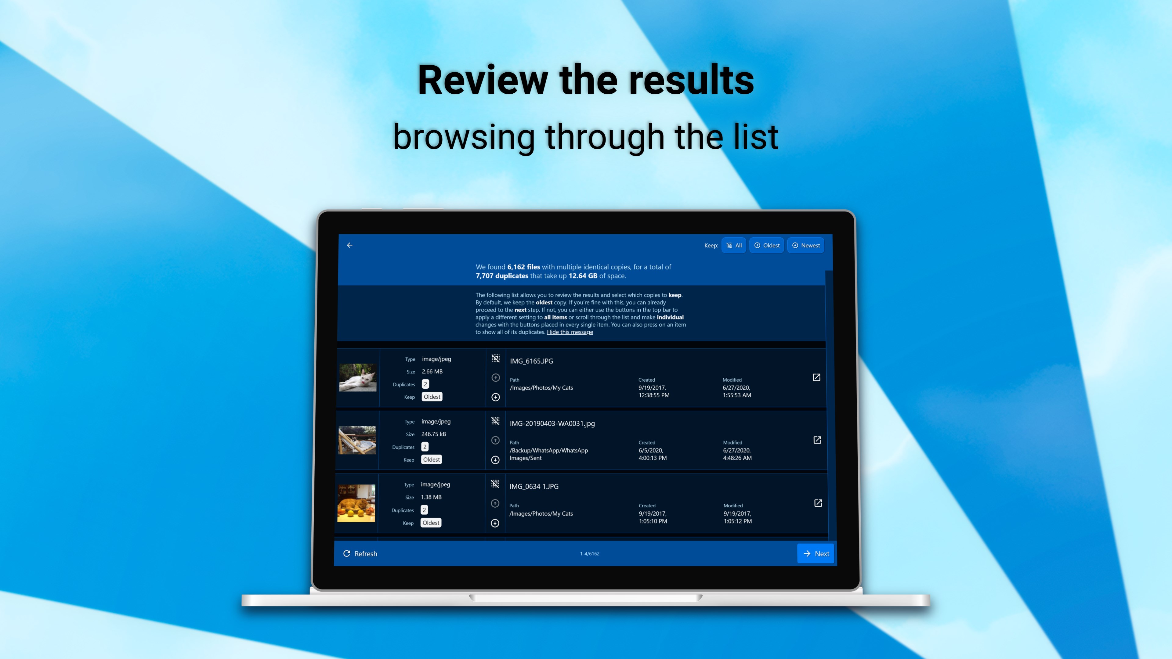 DeDuplicate - Cloud Cleaner