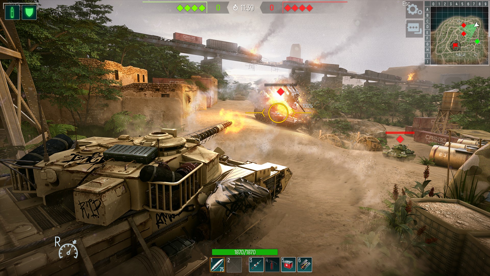 Tank Force: War game online, battle on modern tanks
