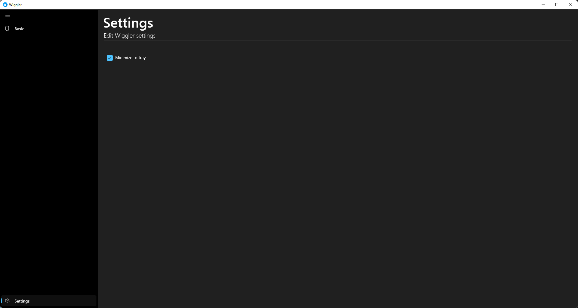 Wiggler - The mouse moving app