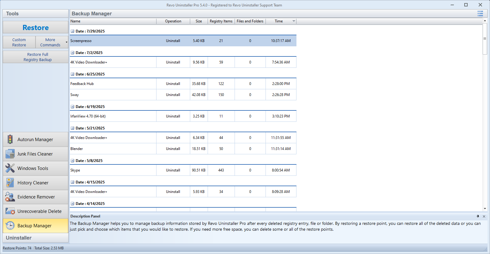 Revo Uninstaller Pro