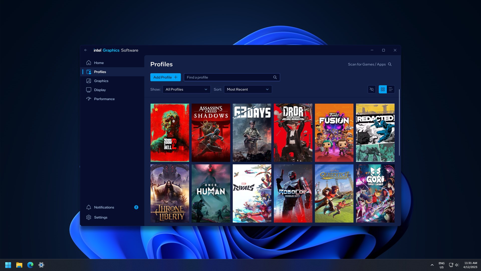 Intel® Graphics Software