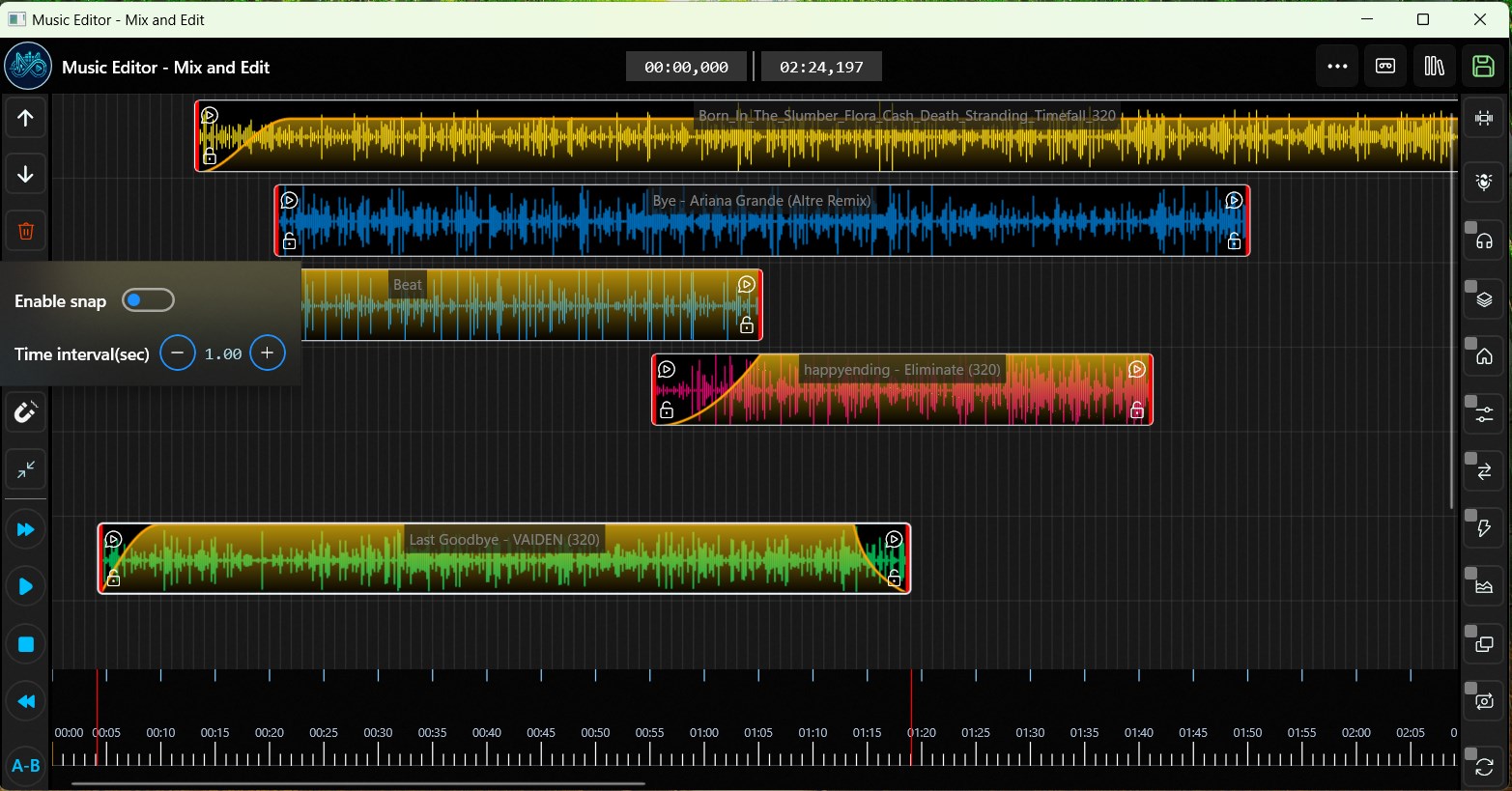 Music Editor - Mix and Edit