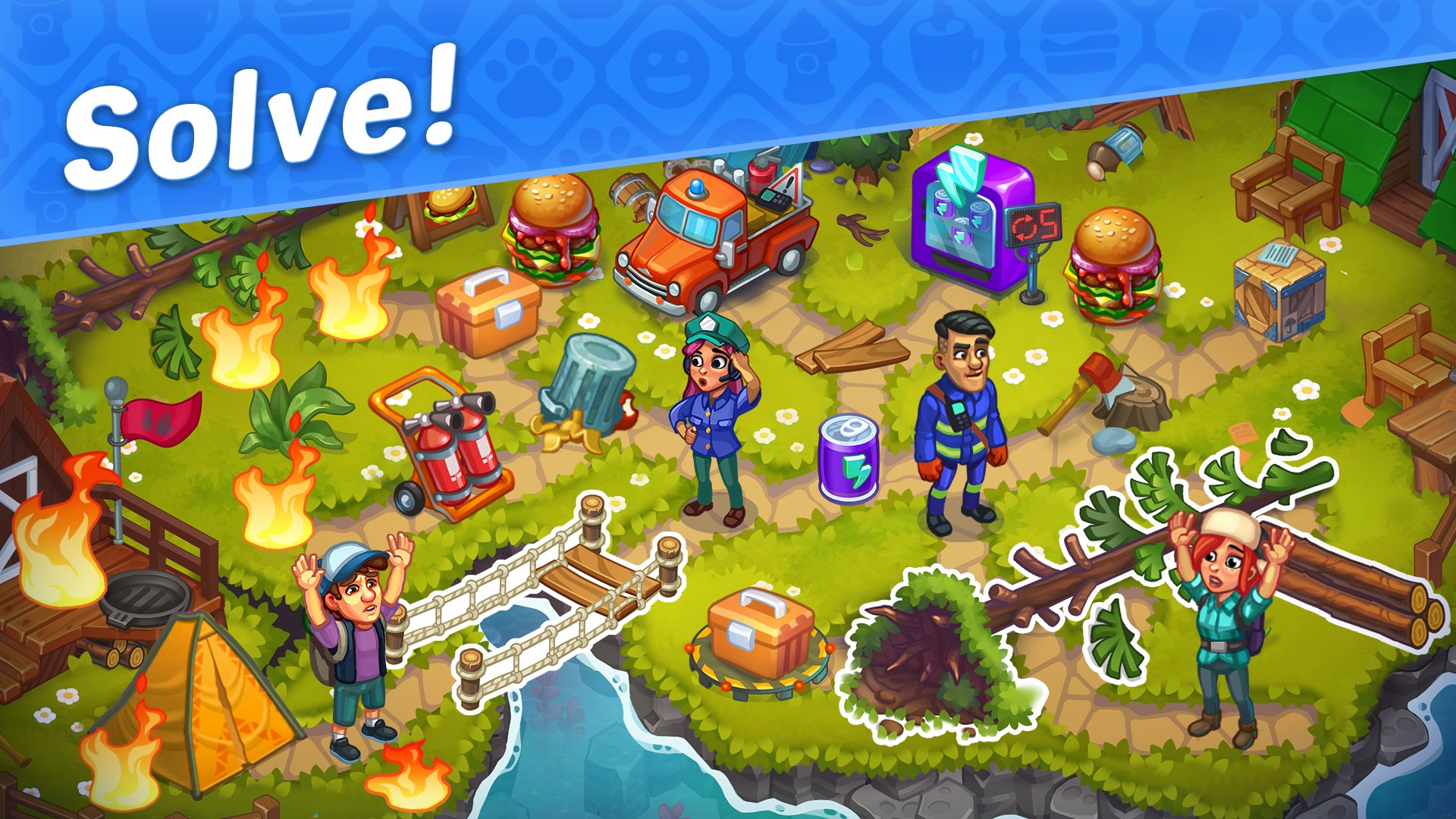 Rescue Dash Time Management Game