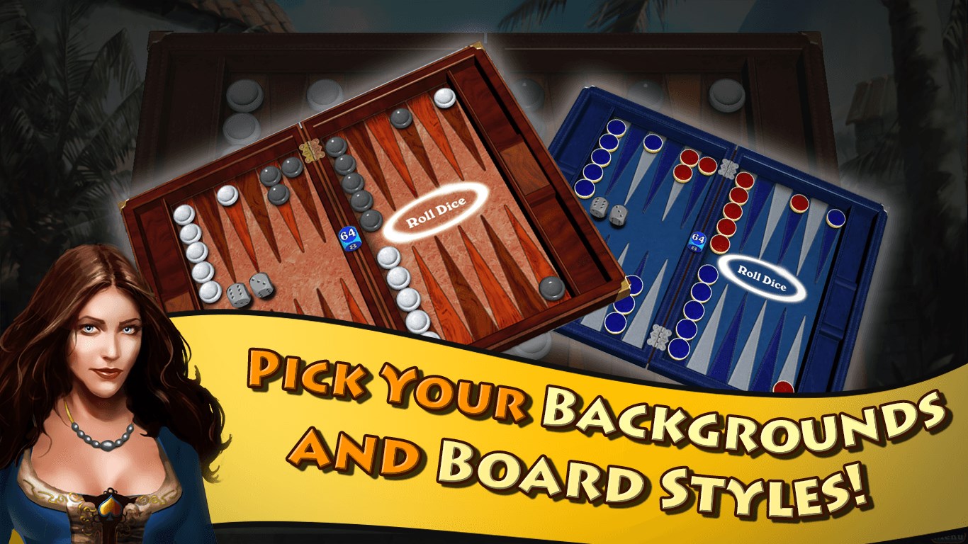 Hardwood Backgammon
