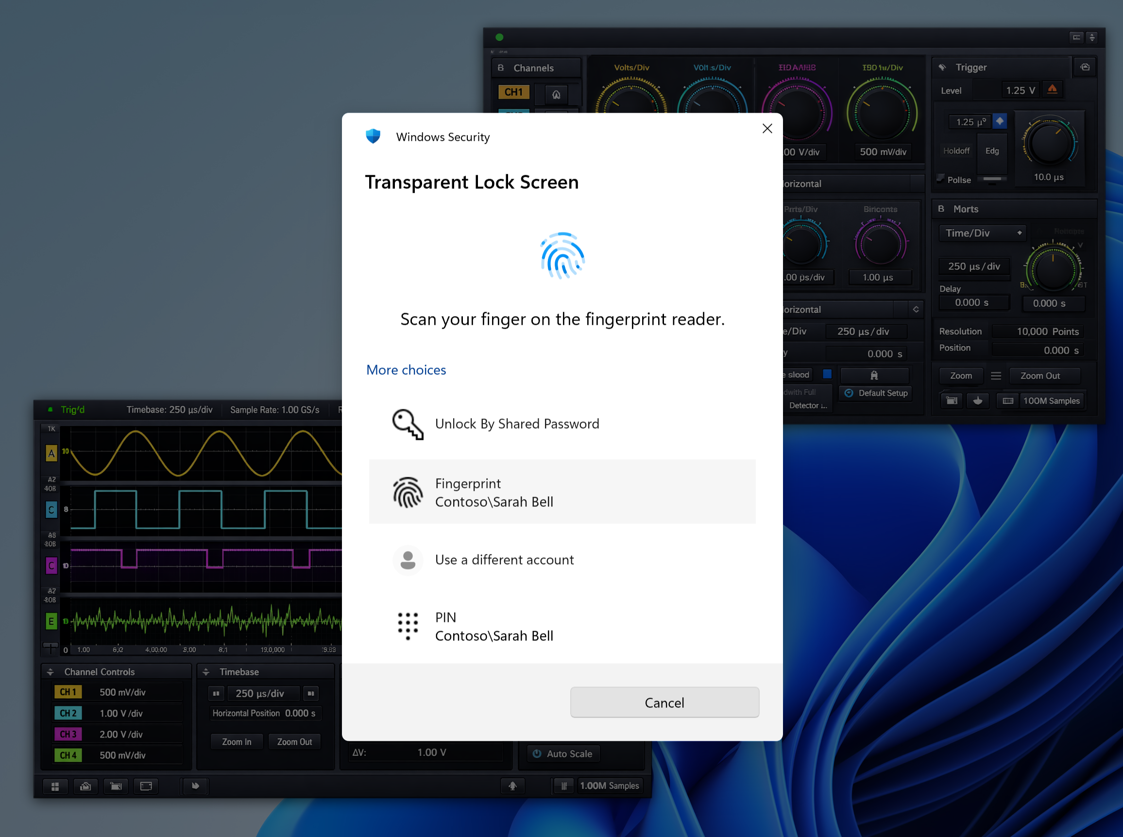Transparent Lock Screen