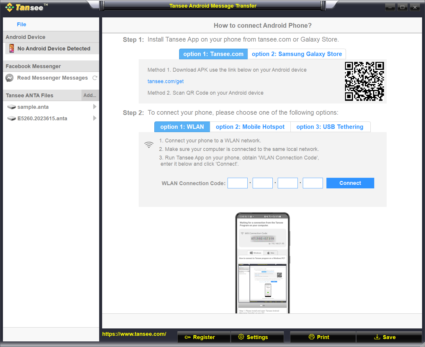 Tansee Android Message Transfer