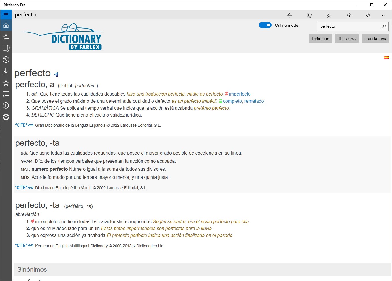 Dictionary Pro by Farlex
