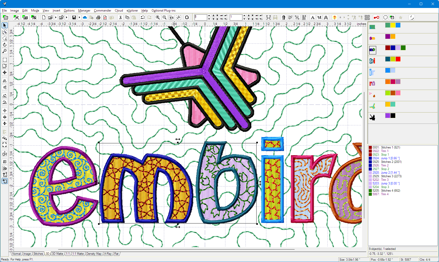 Embird Embroidery Software