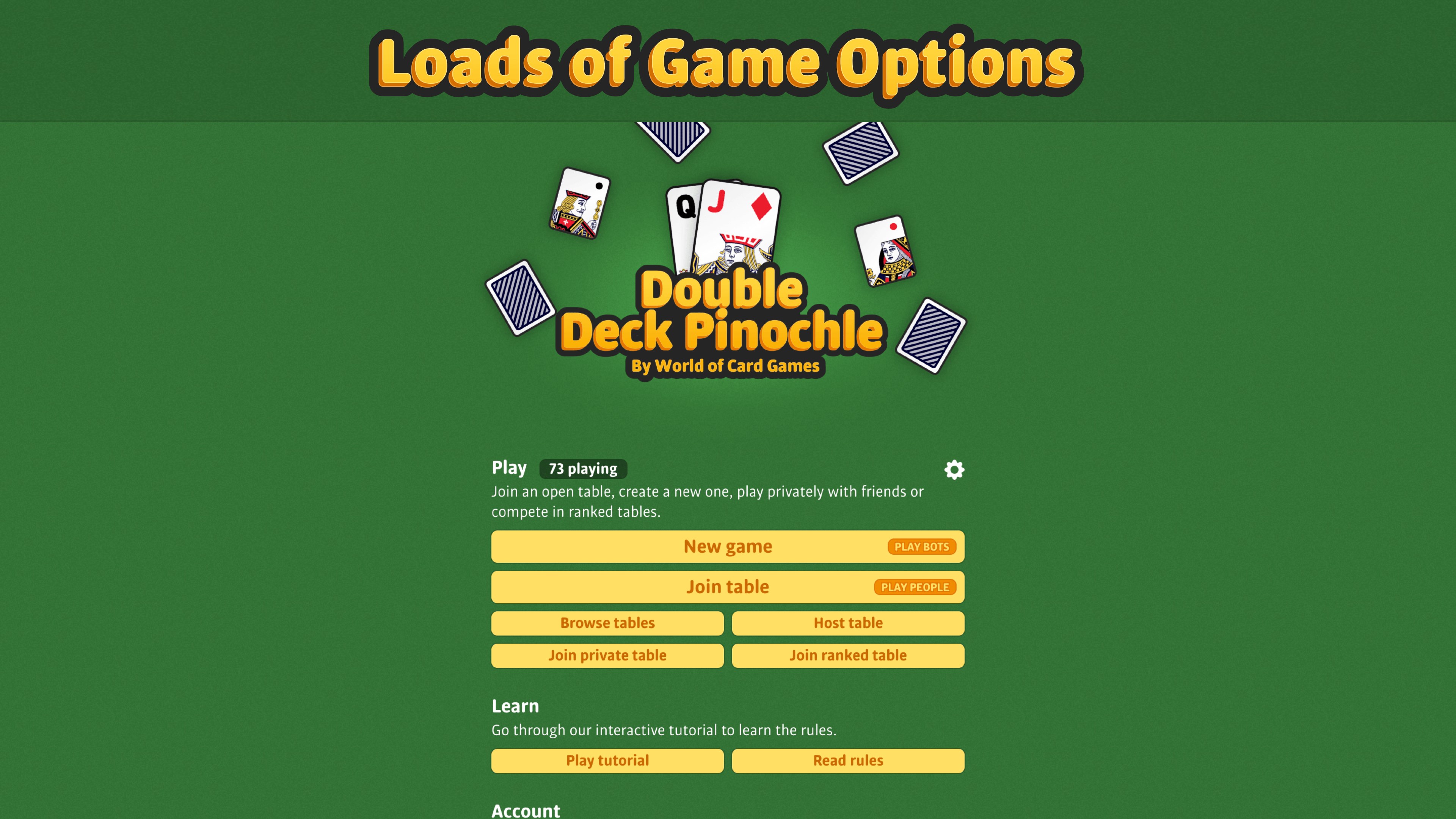 Double Deck Pinochle ‣