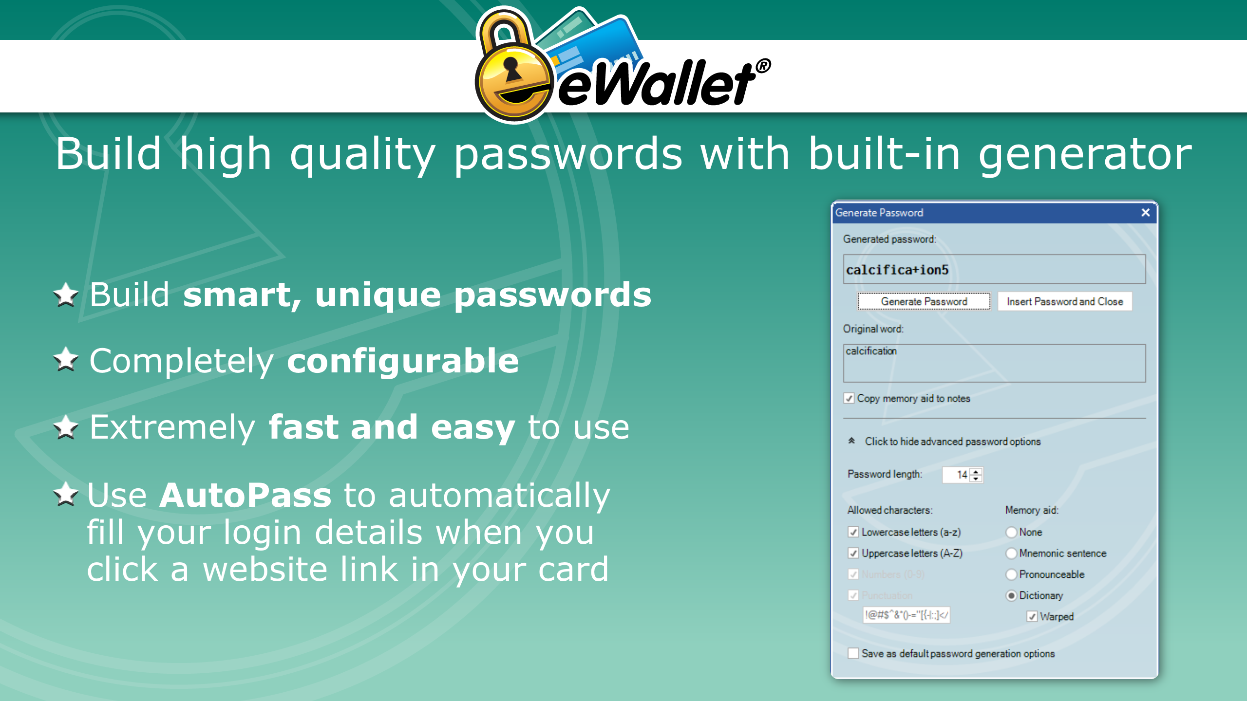 eWallet for Windows