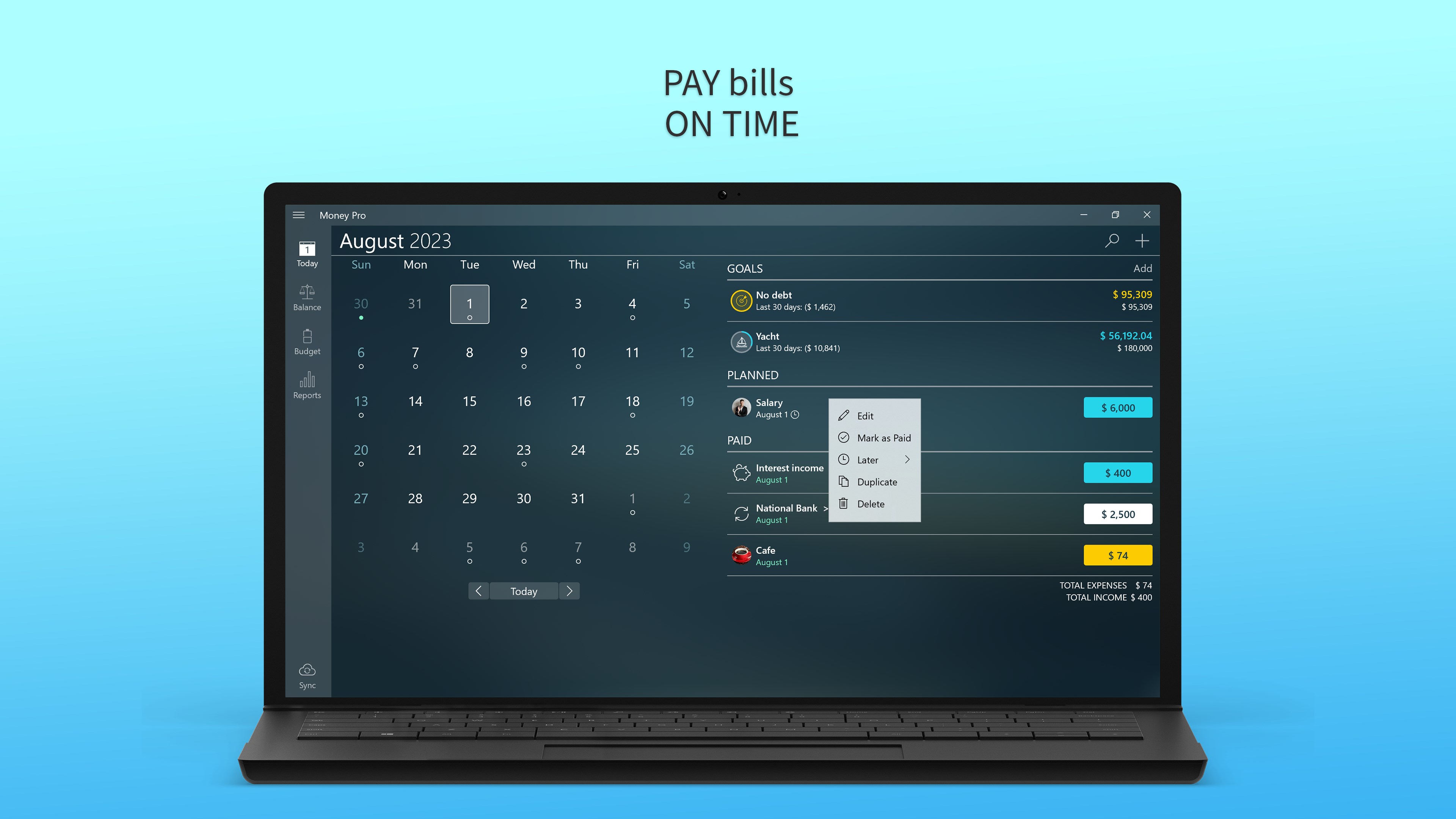 Money Pro: Personal Finance