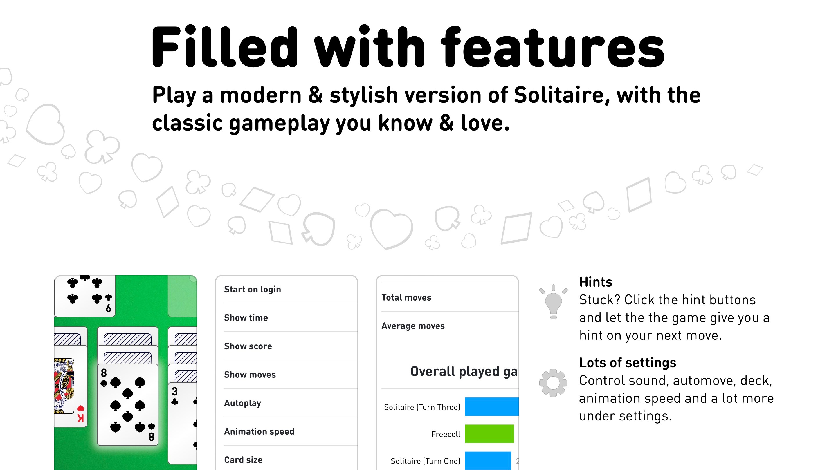 Solitaire · Klondike, Spider and Freecell