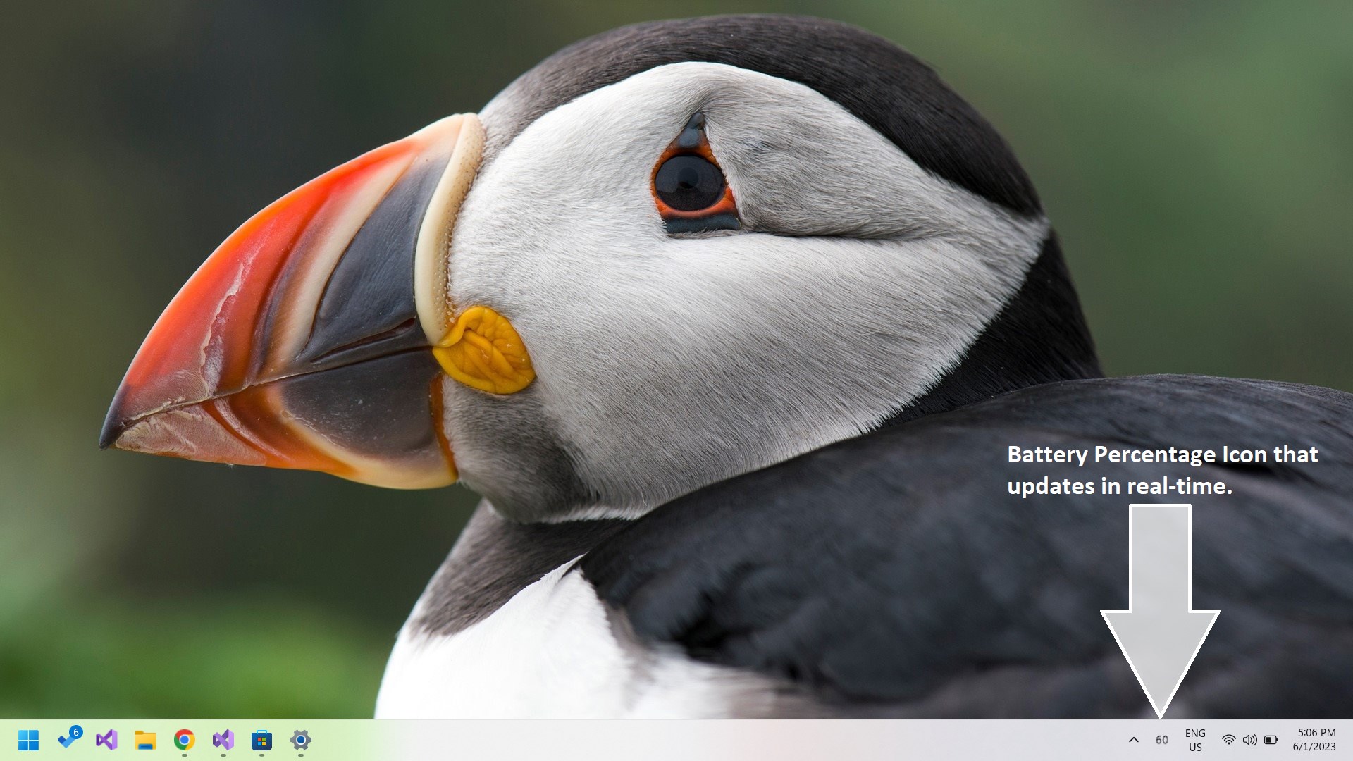 Battery Percentage - Pure Battery add-on