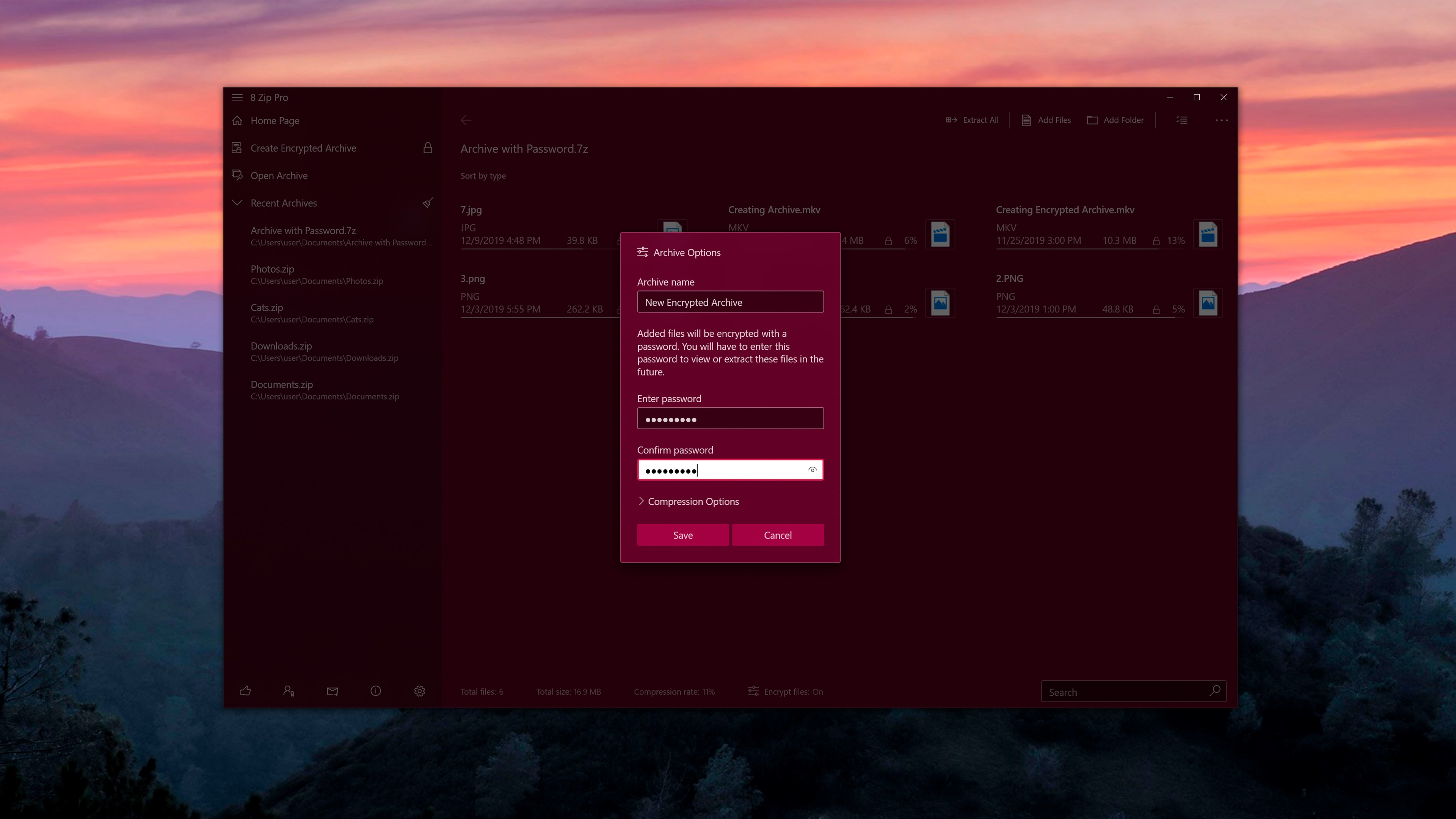 8 Zip Pro - advanced archiver. Create, unpack and encrypt.
