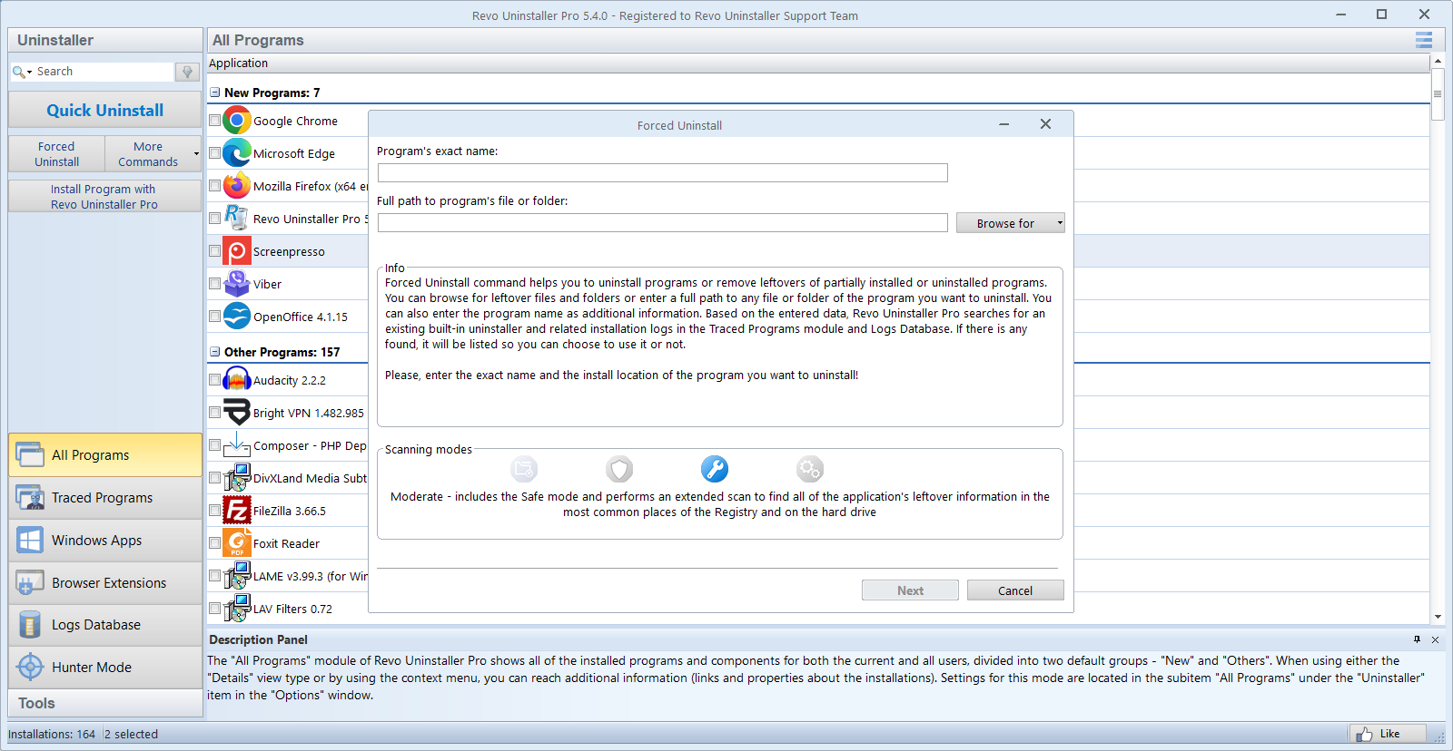 Revo Uninstaller Pro