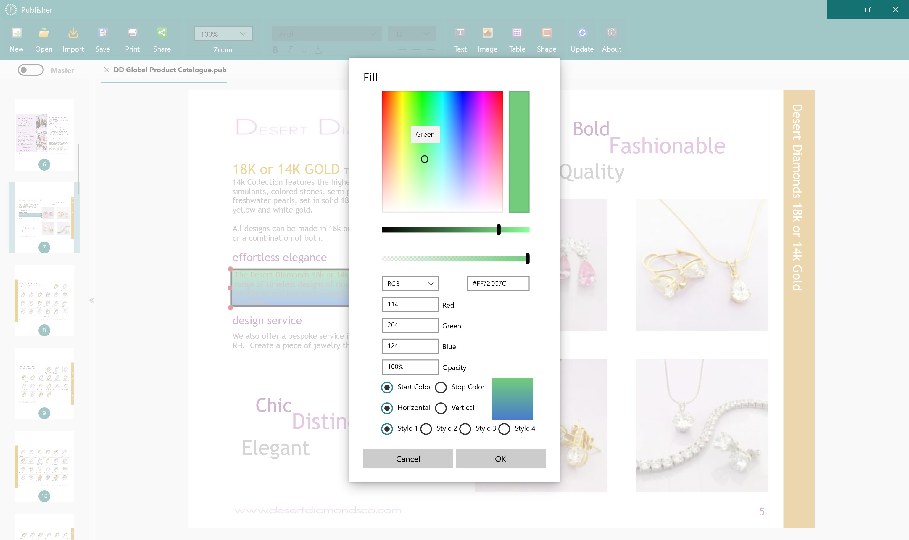 Publisher: for MS Publisher