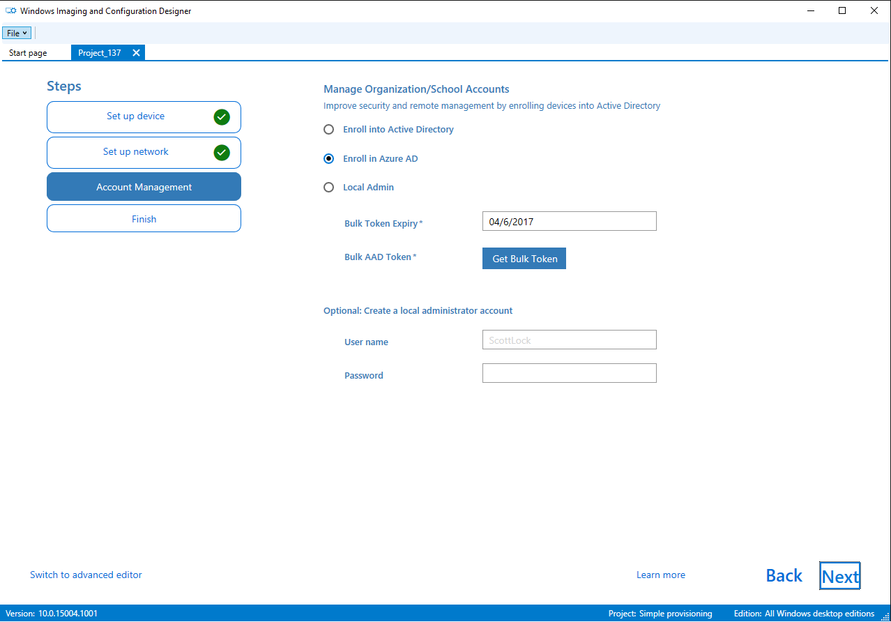 Windows Configuration Designer