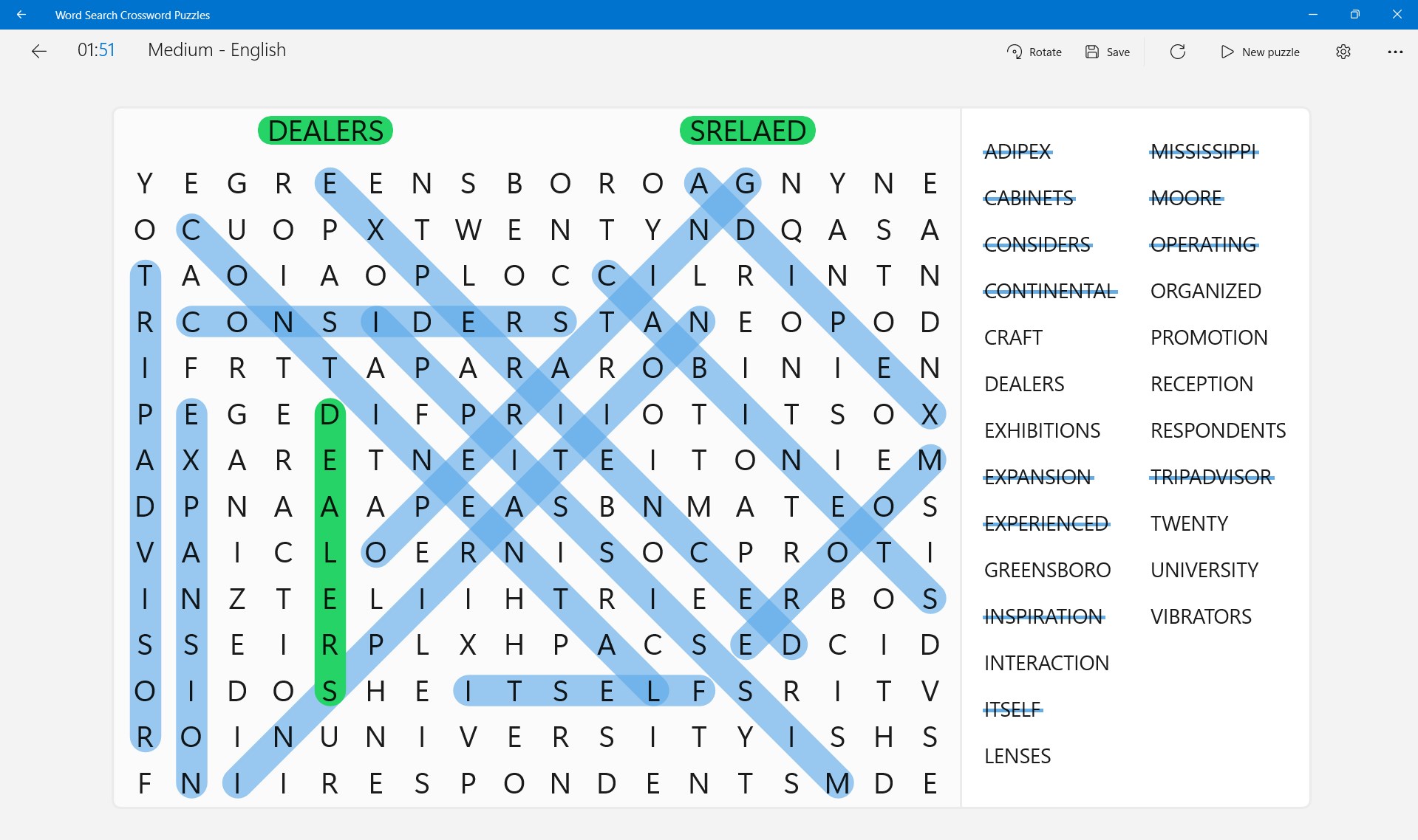 Word Search Crossword Puzzles