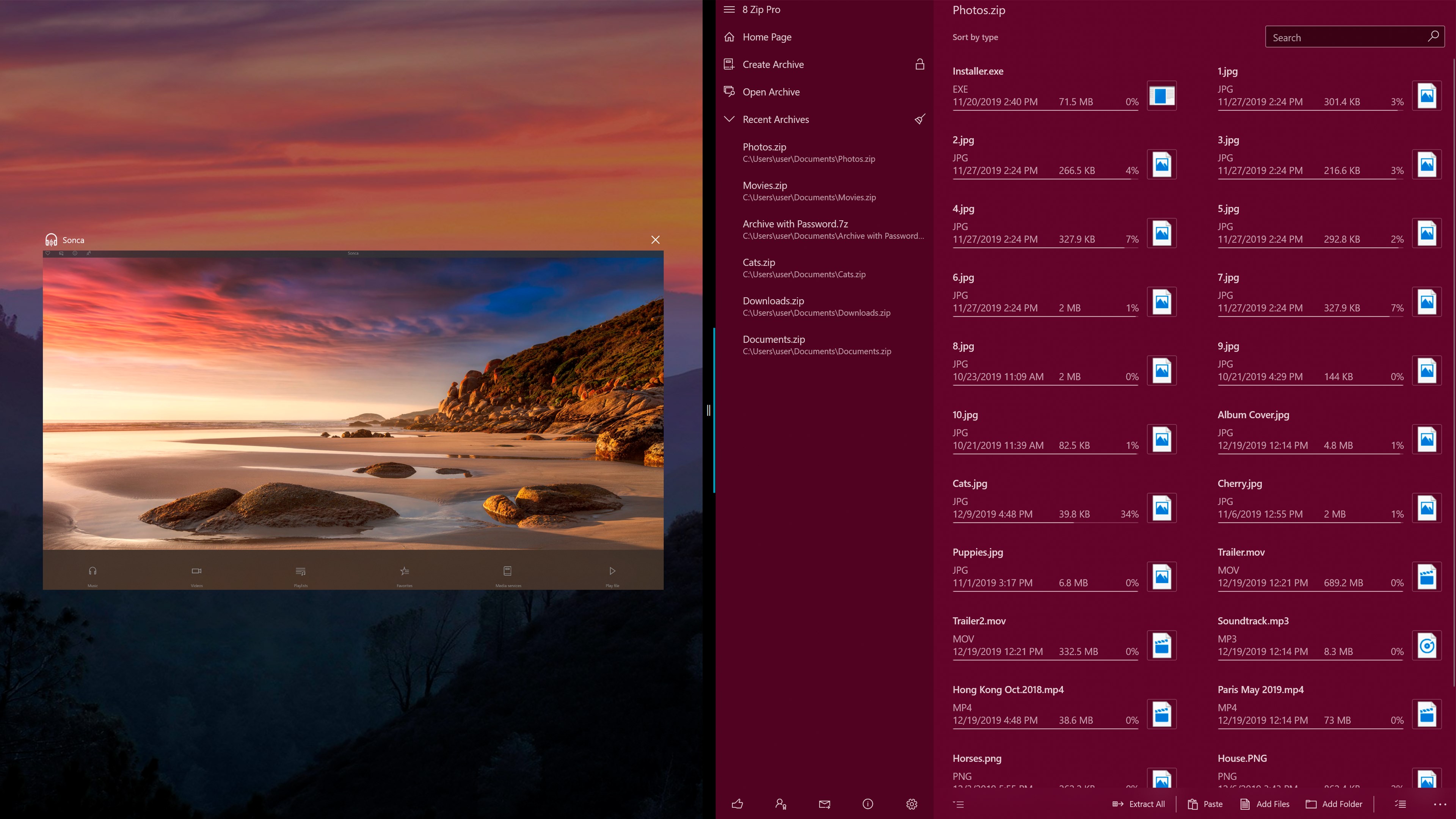 8 Zip Pro - advanced archiver. Create, unpack and encrypt.