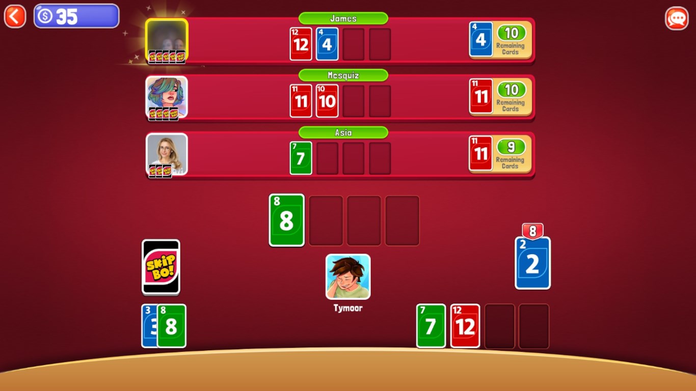 Skip-Bo Free: Sequencing Fun Card game