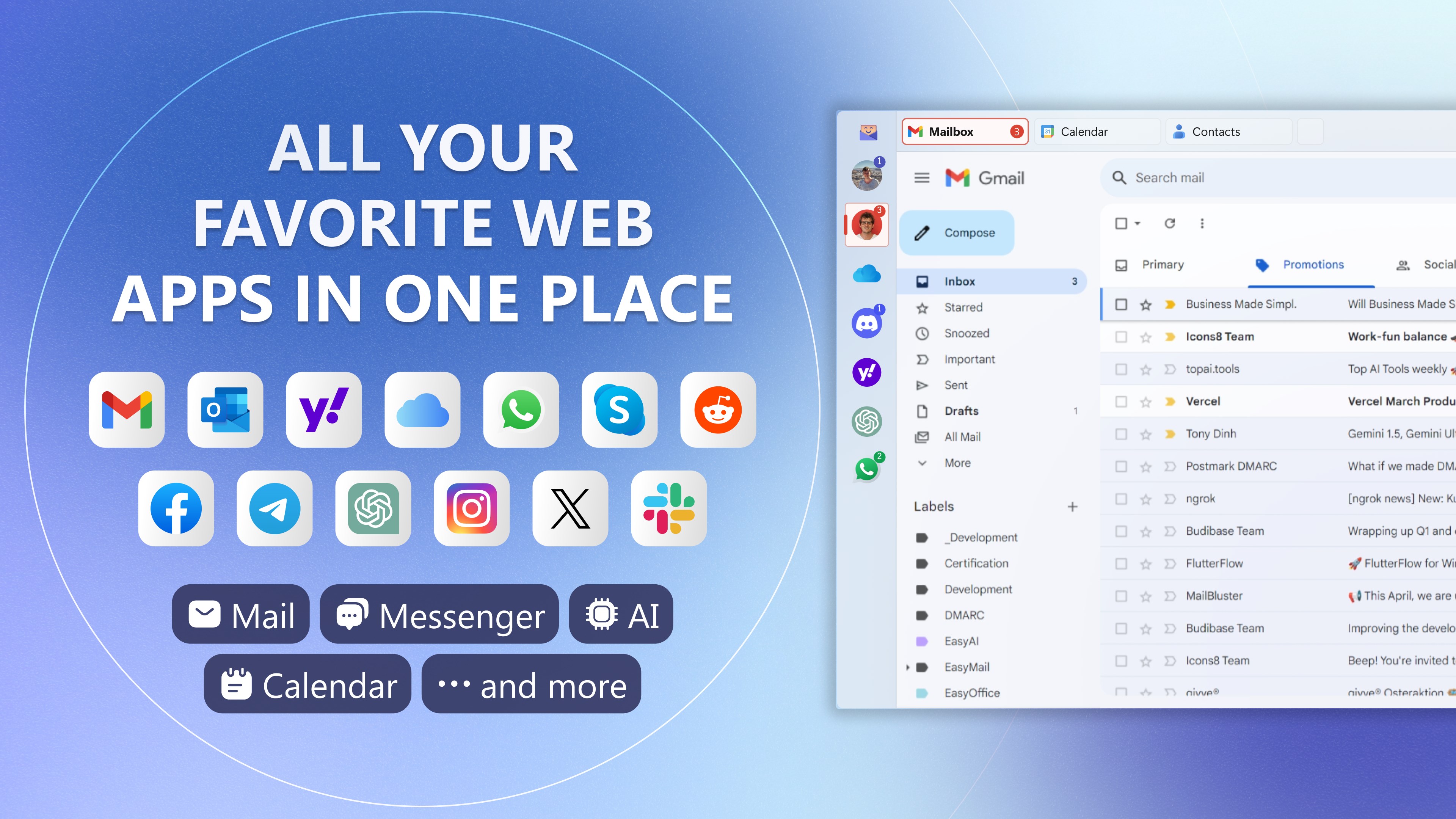 Easy Mail - Email & Messaging and more