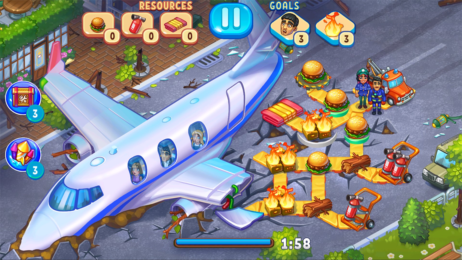 Rescue Dash Time Management Game