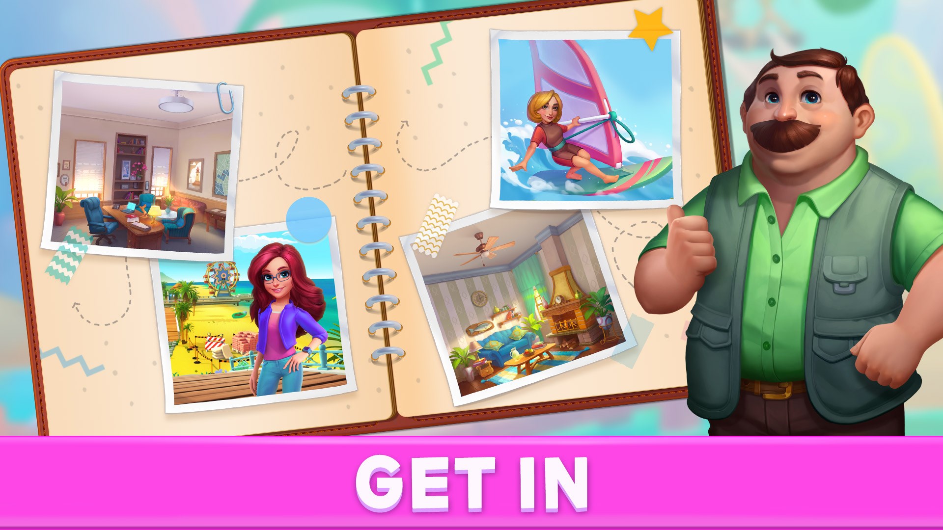 Mary's Mahjong: Renovate the town and Match tiles