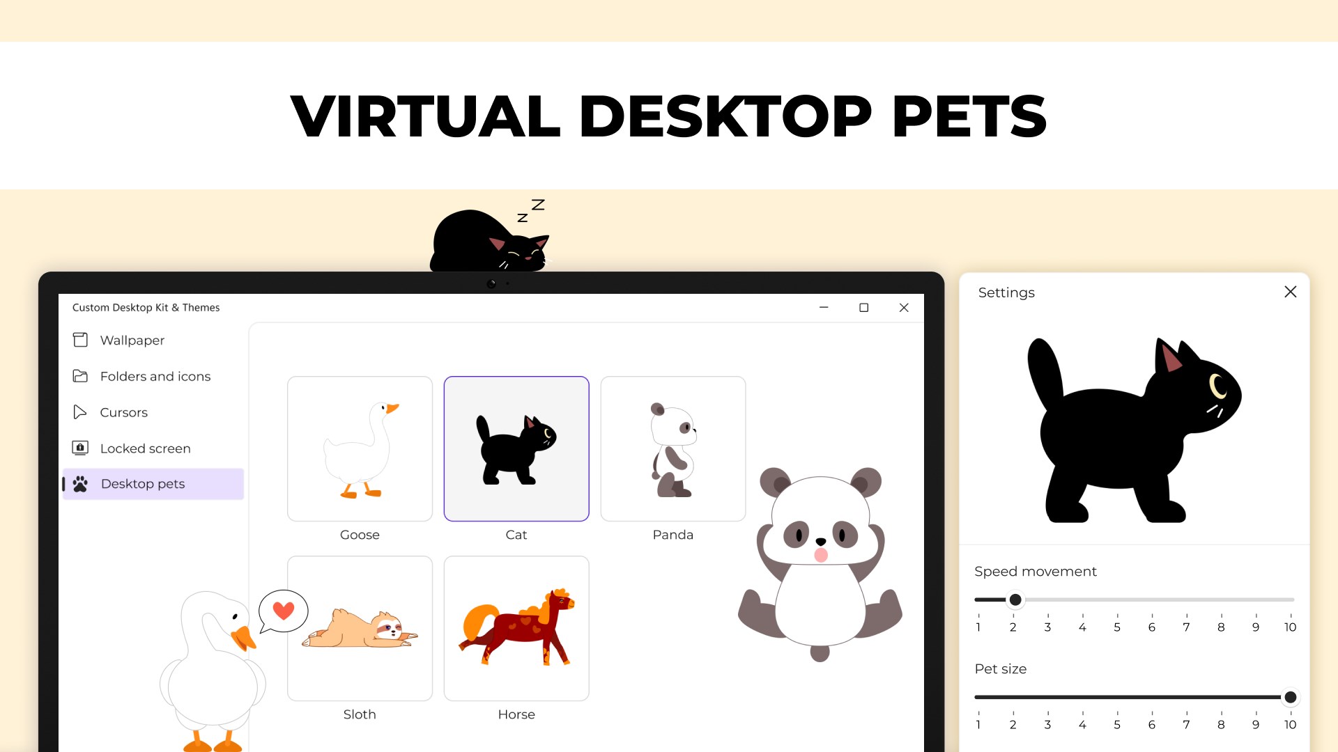Custom Desktop Kit - Aesthetic themes & wallpapers