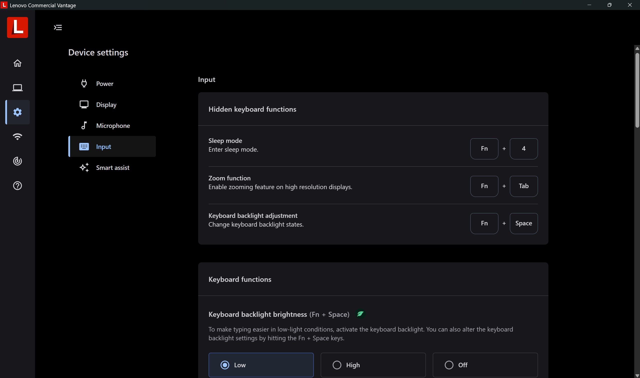 Lenovo Commercial Vantage