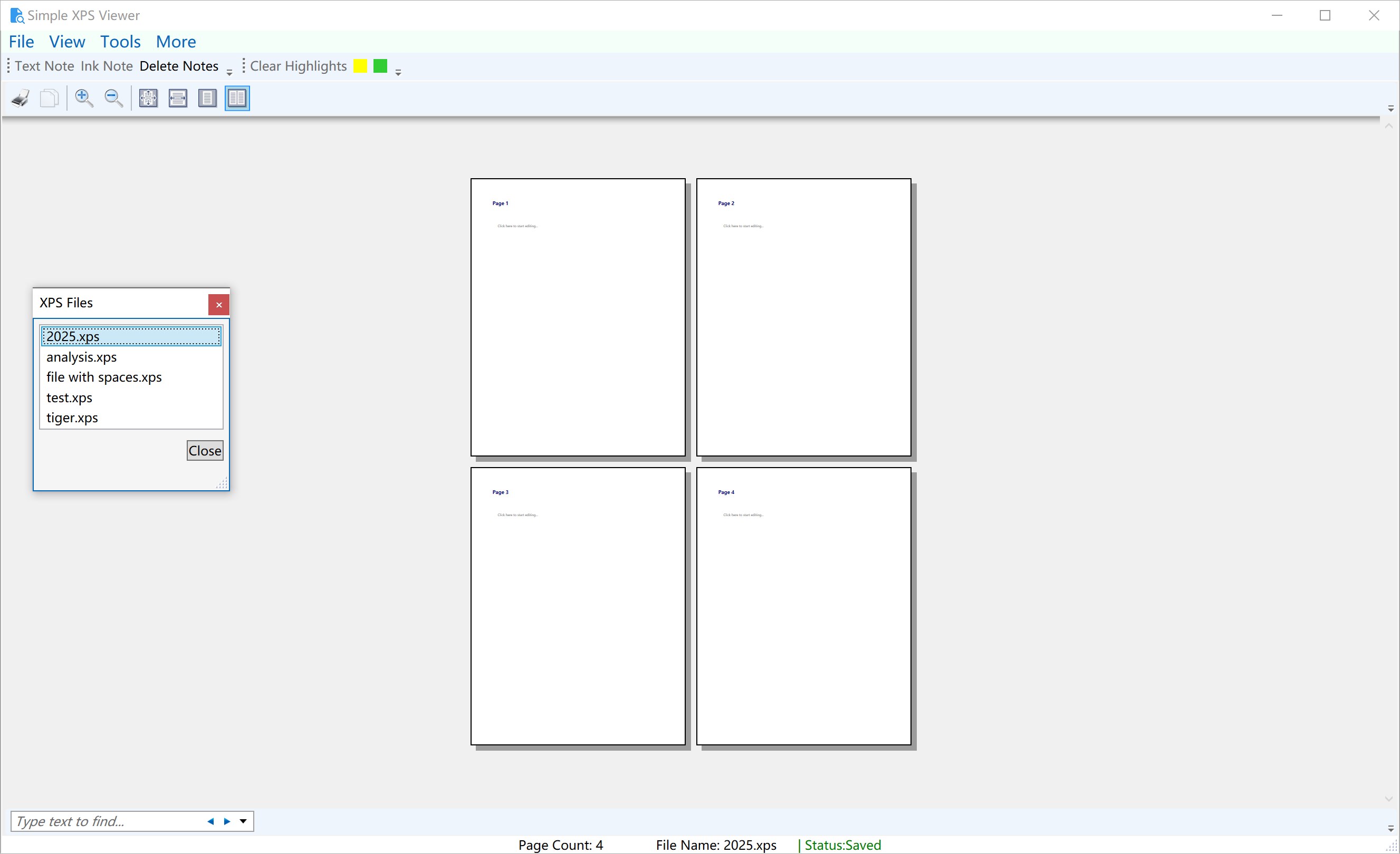 Simple XPS Viewer-XPS Read and Write