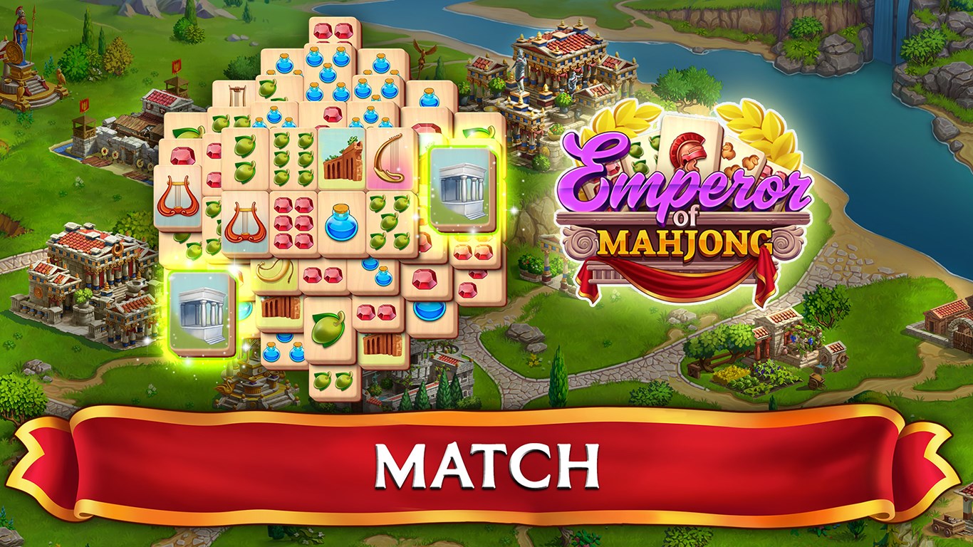 Emperor of Mahjong: Tile Match Game. Build a city.