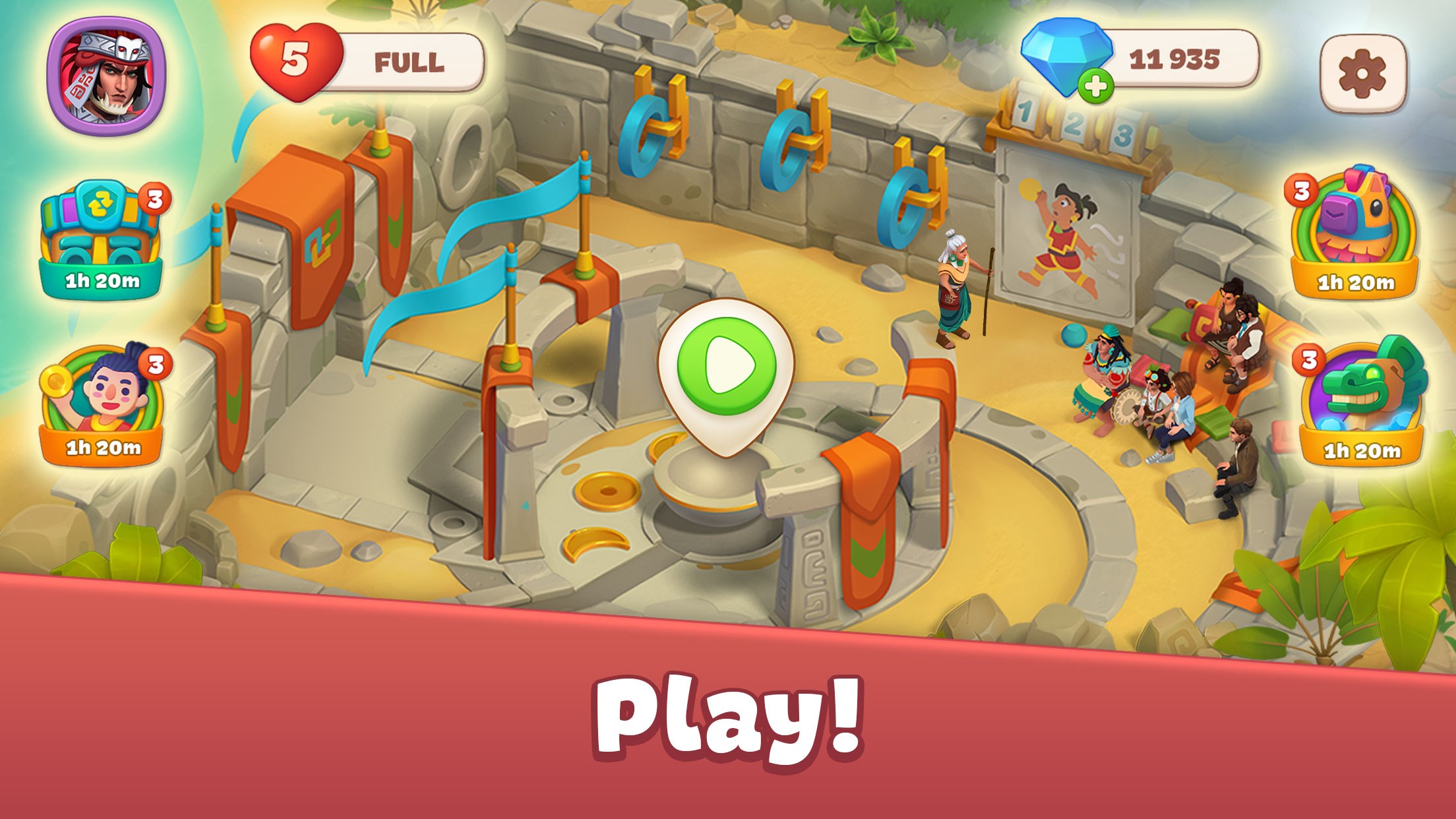 Cradle of Maya: Match 3 Adventure