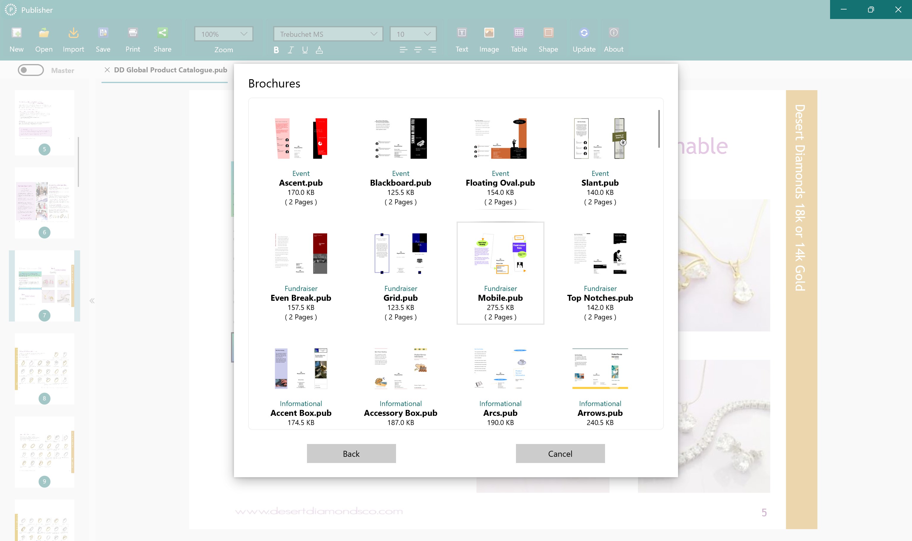 Publisher: for MS Publisher
