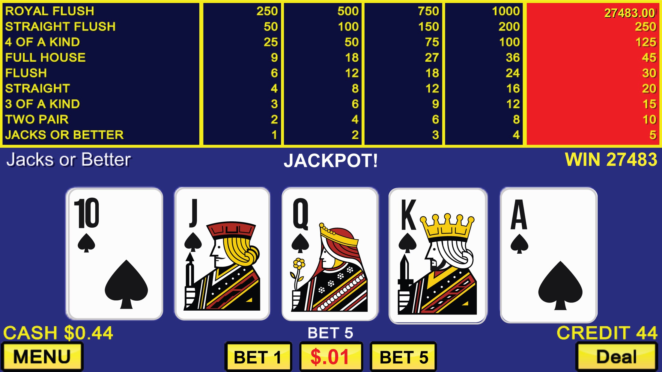 VIDEO POKER CLASSIC GAMES
