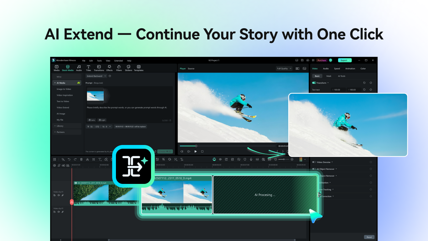 Wondershare Filmora - AI Video Editor
