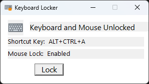 Keyboard Locker