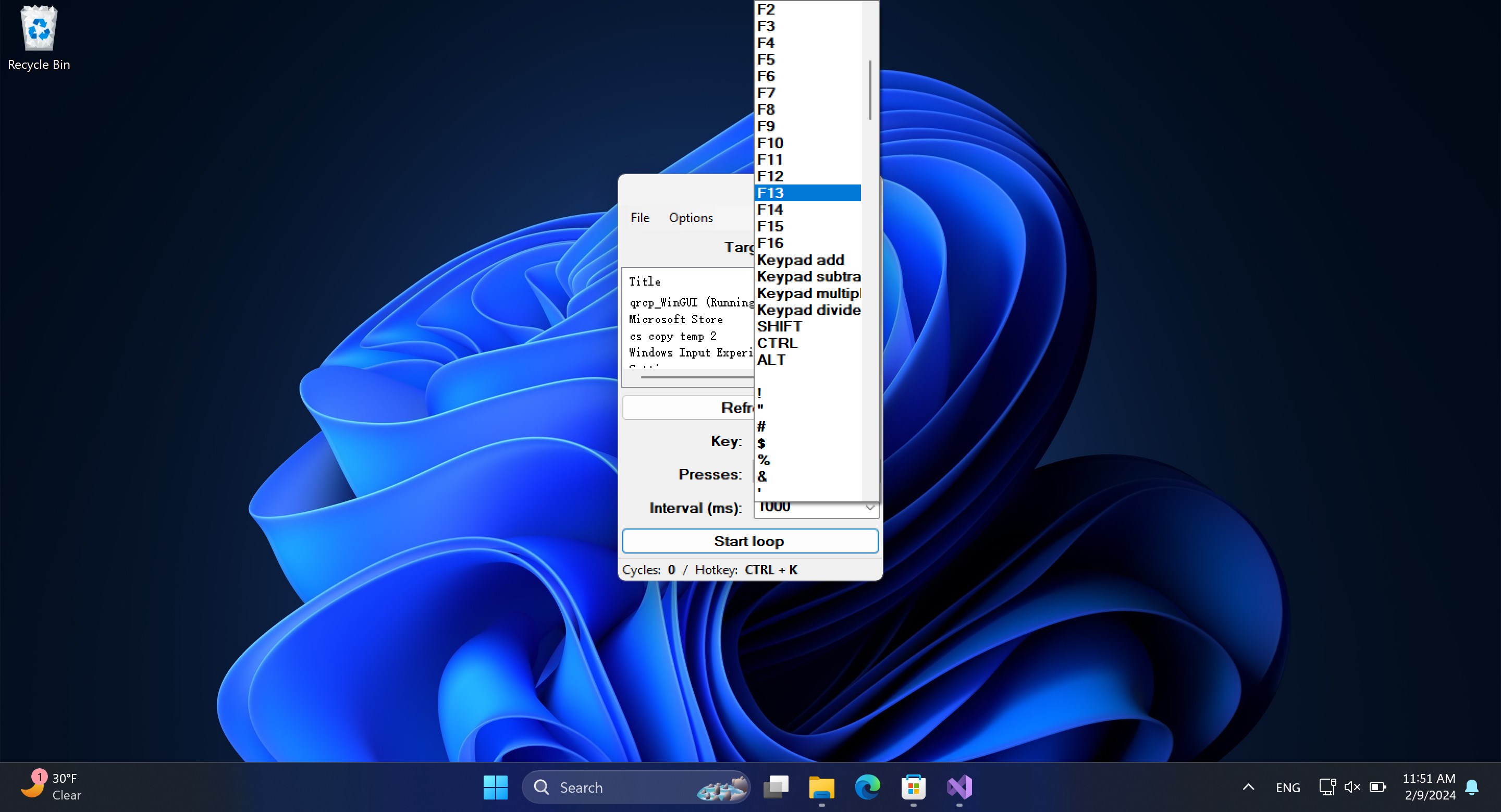 Auto Key Presser : Key holder