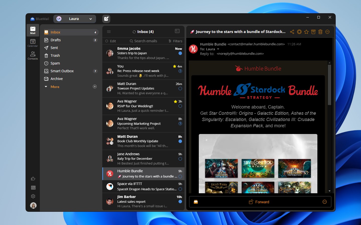 Blue Mail - Email & Calendar