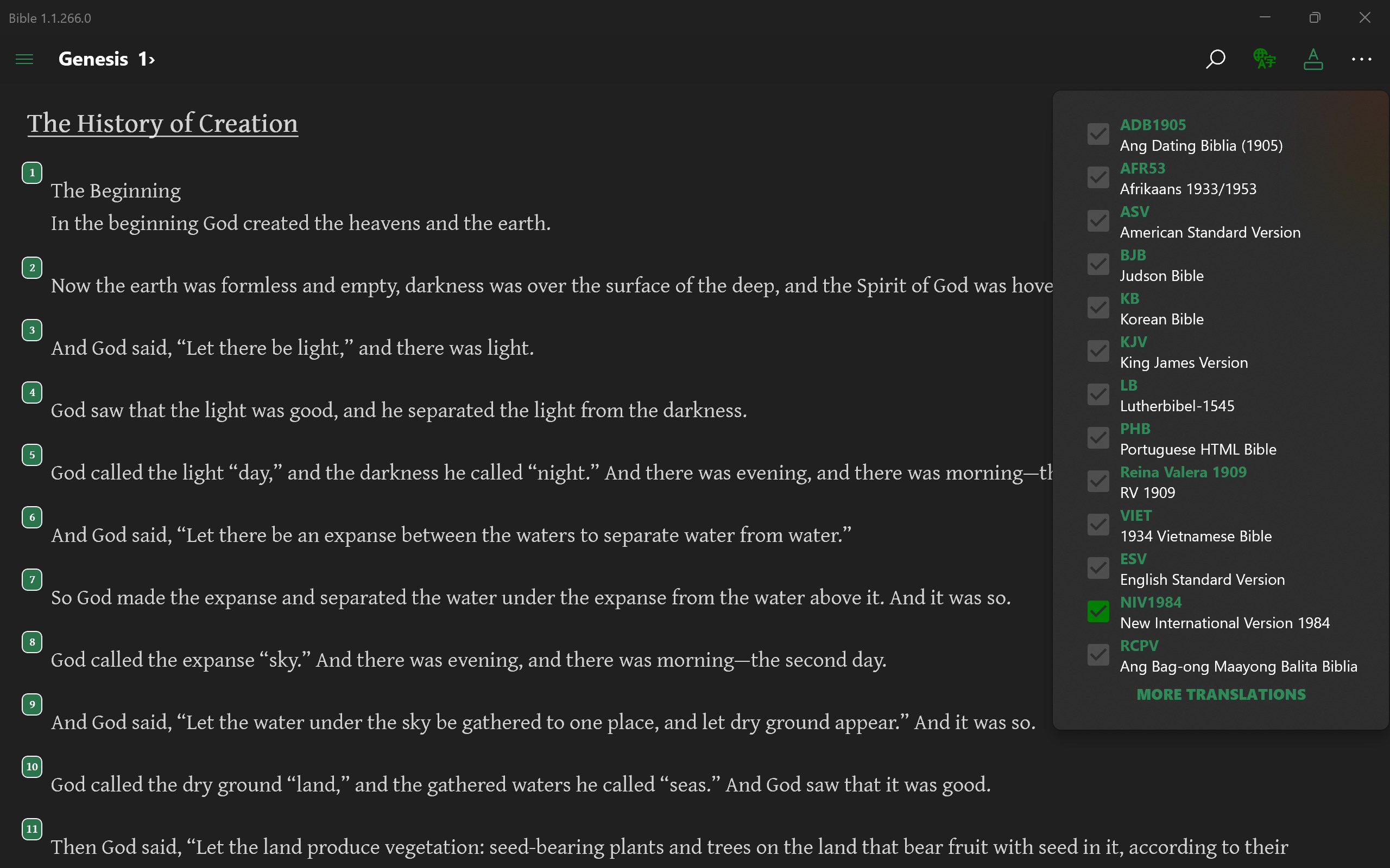 Bible - Multi Version