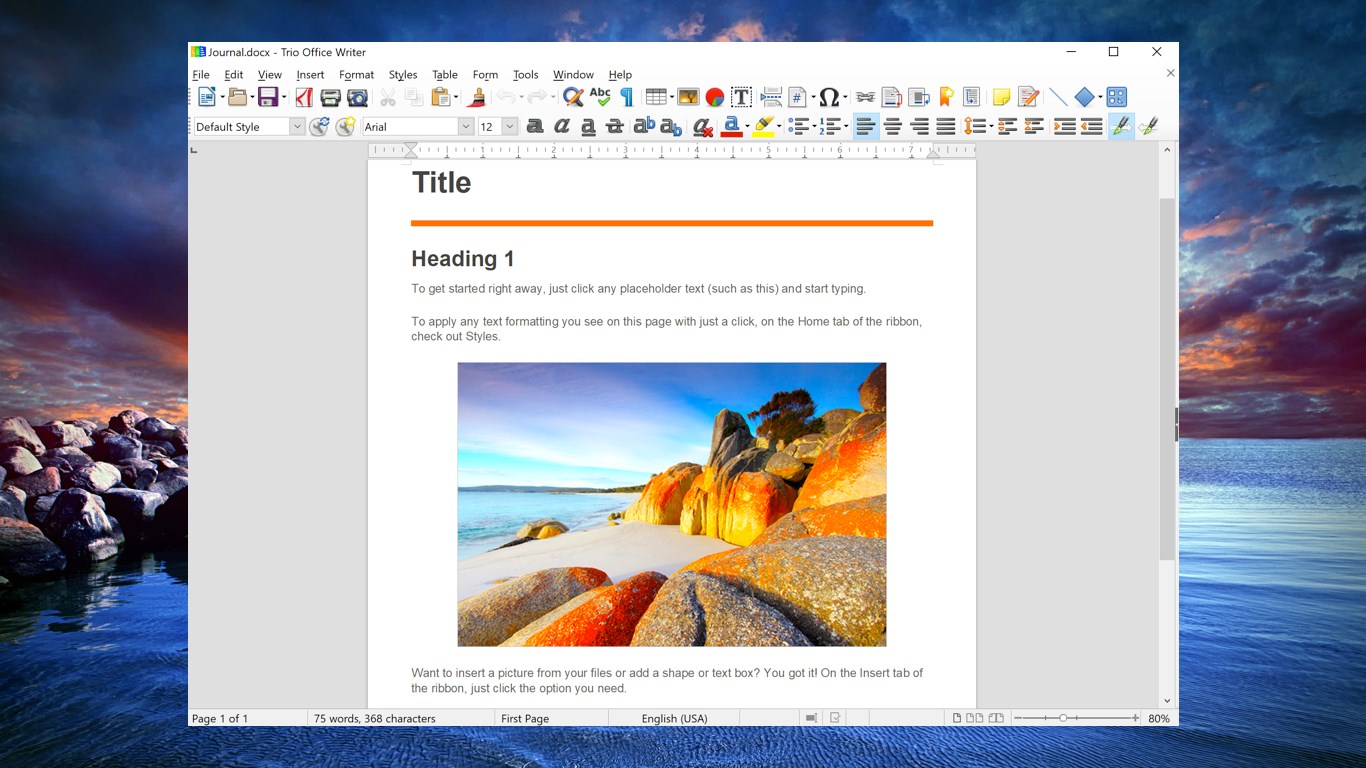 Trio Office: DOCX & XLSX Editor