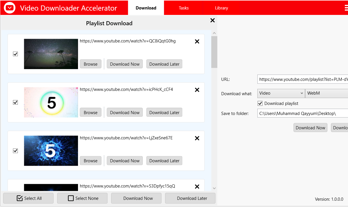 Video Downloader Accelerator