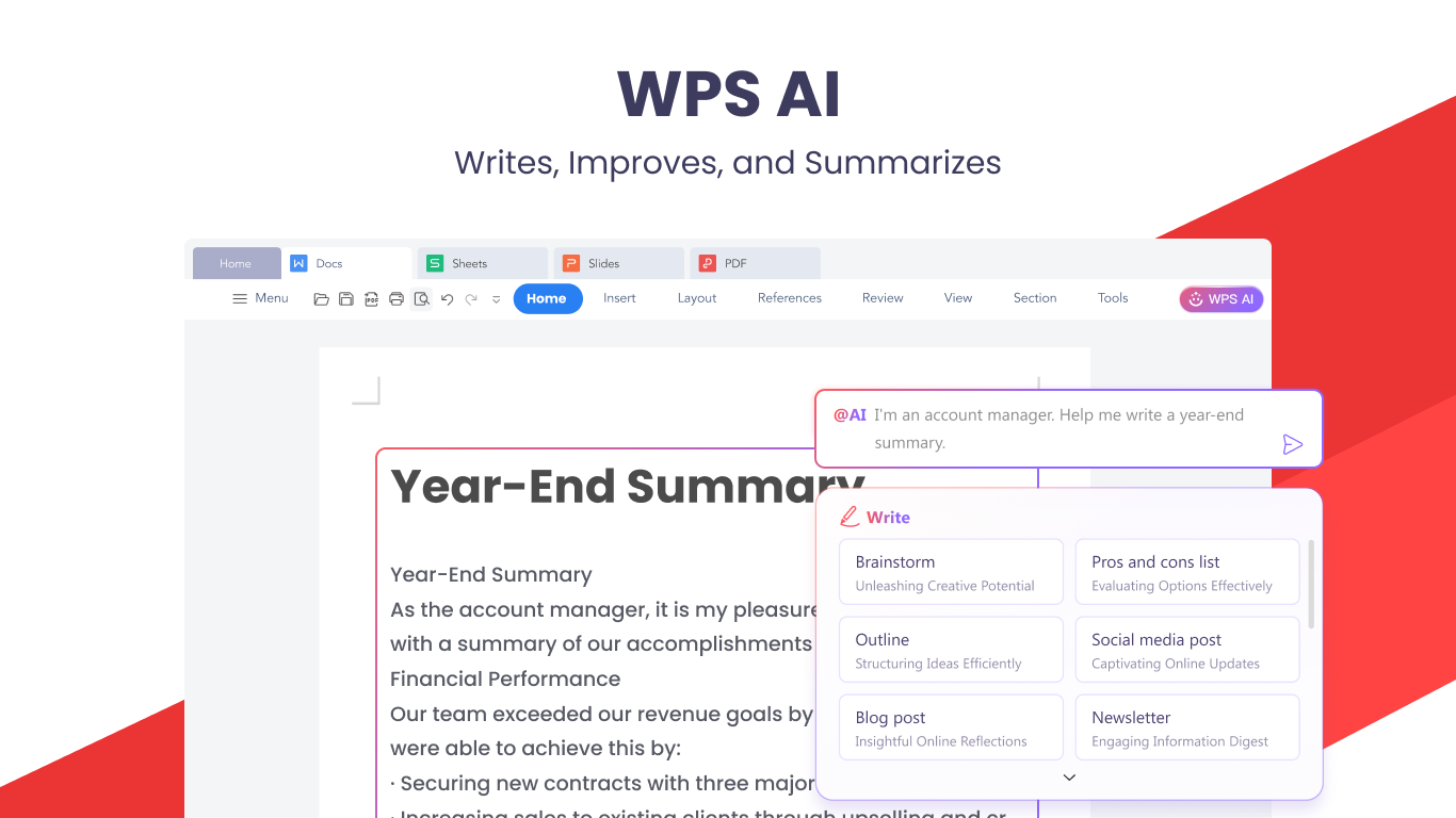 WPS Office Suite - PDF, Docs, Spreadsheet, Slide View & Edit