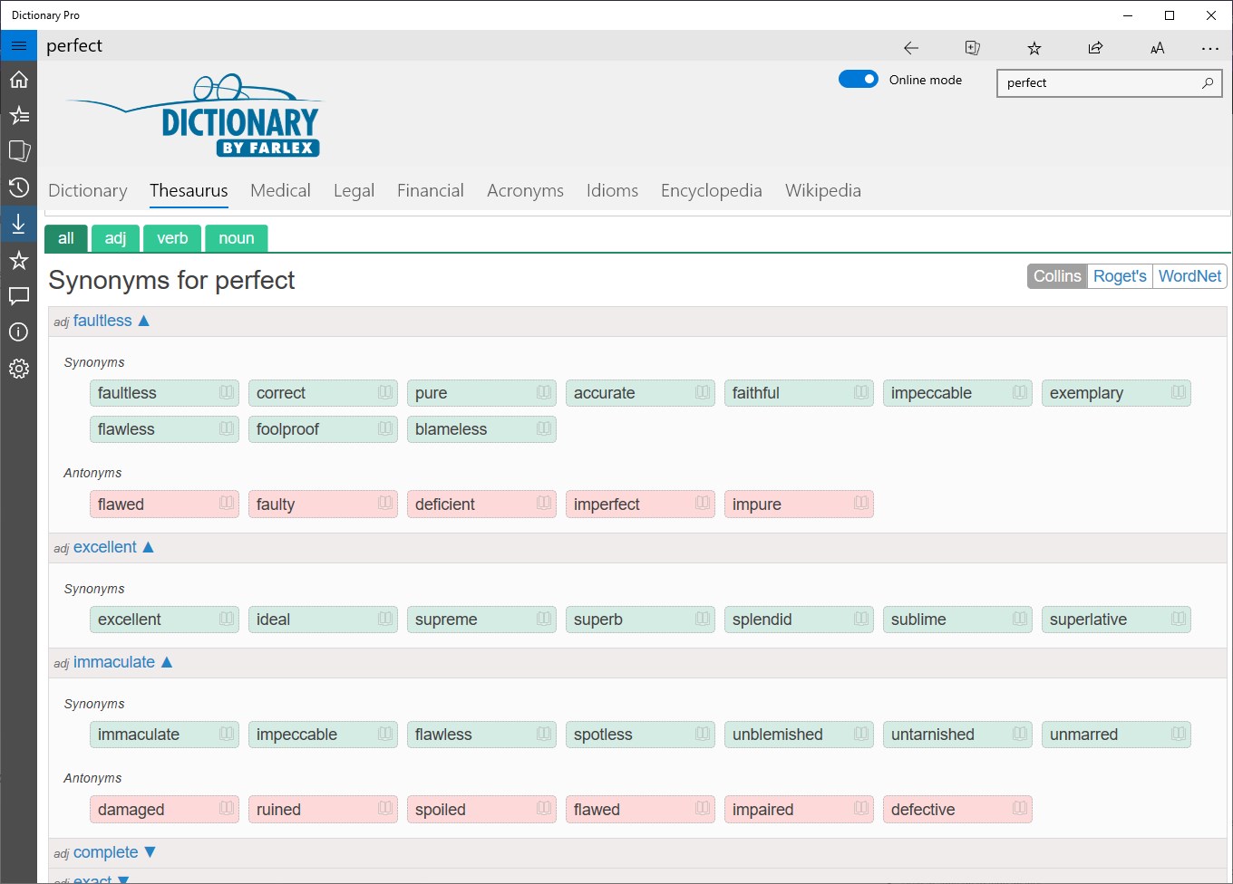 Dictionary Pro by Farlex